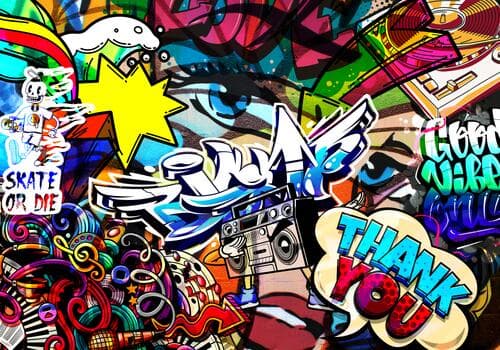 Фотообои Street art FT-450009 100×100 см, флизелин премиум