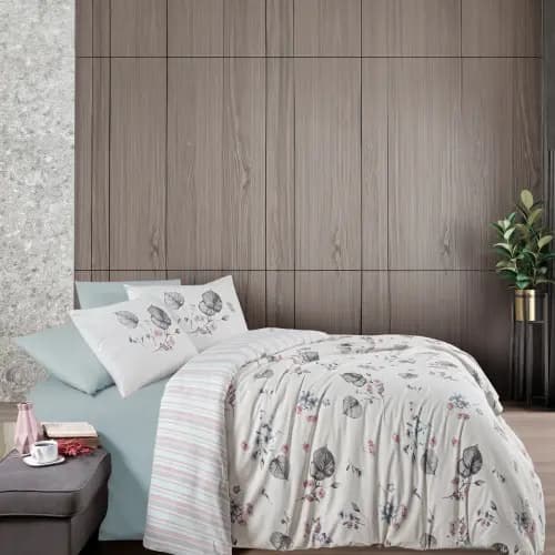 Pościel bawełniana 160x220 DUKO CLOUD – ranforce, 4 elementy