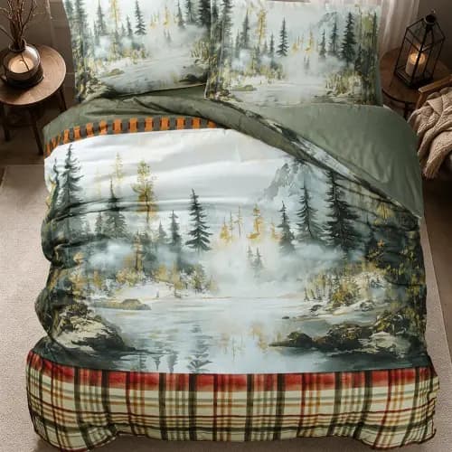 Pościel flanelowa 160x220 SEMERAN – ciepła bawełna, 4 elementy