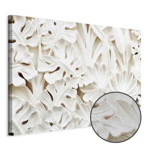 Canvas print Ceramiczne liście szeroki 60×40 cm, standard canvas