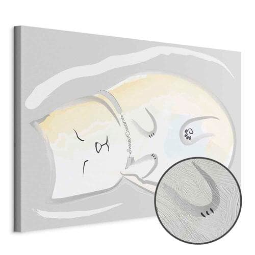 Leinwandbild Śpiący kotek 30×20 cm, Standardleinwand