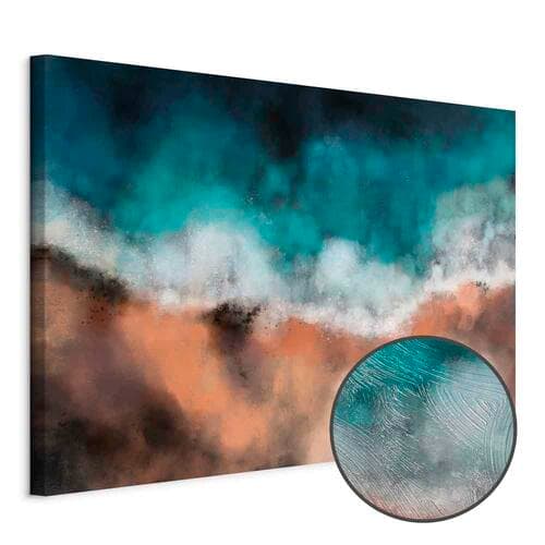 Obraz na płótnie Fale na piasku szeroki 120×80 cm, płótno standard
