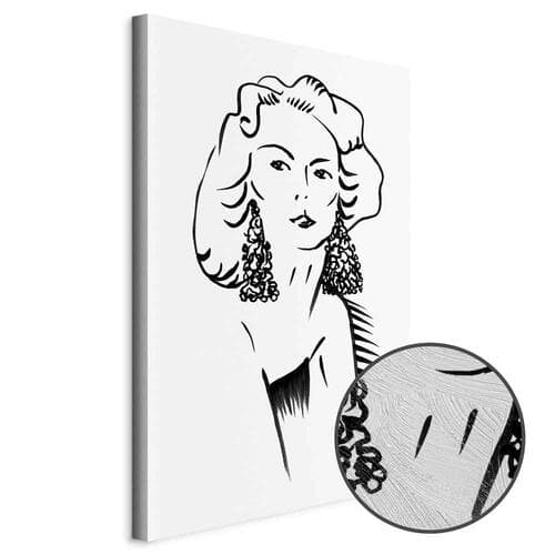 Canvas print Romantyczna blondynka 80×120 cm, standard canvas