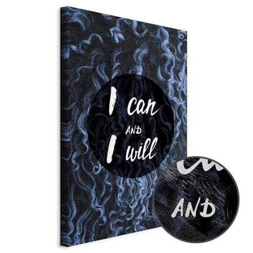 Leinwandbild I can and I will 40×60 cm, Standardleinwand