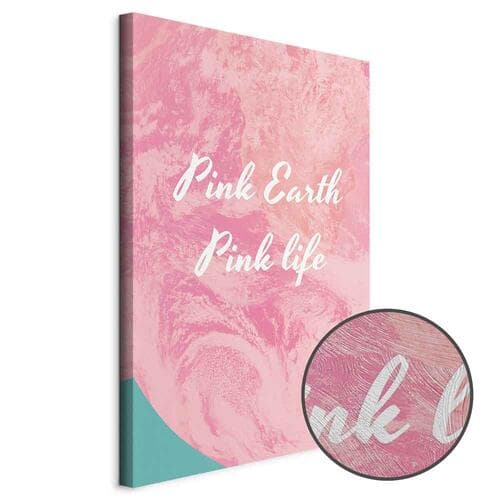Картина на полотні Pink Earth, Pink Life 20×30 см, стандартне полотно