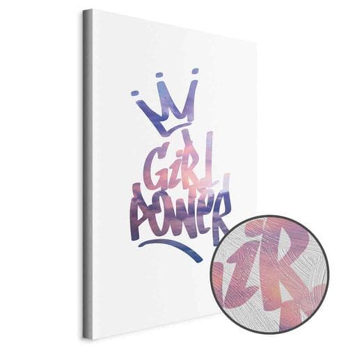 Obraz na płótnie Girl Power 20×30 cm, płótno standard