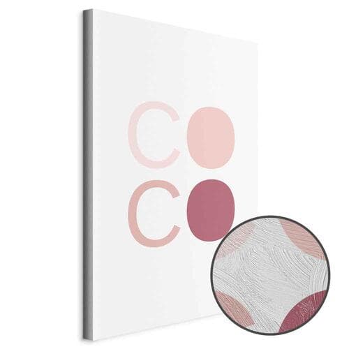 Картина на холсте Różowe Coco 40×60 см, стандартный холст