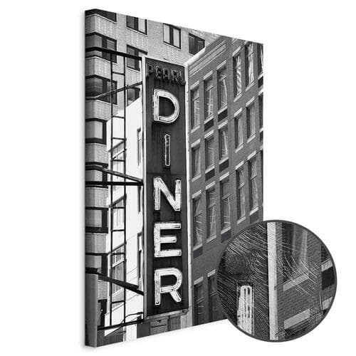 Obraz na płótnie Nowojorski neon 60×90 cm, płótno standard