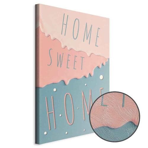 Canvas print Napisy: Home Sweet Home 20×30 cm, standard canvas