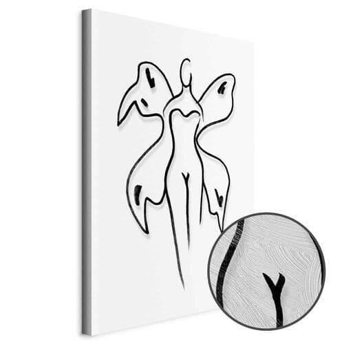 Leinwandbild Kobieta motyl 80×120 cm, Standardleinwand
