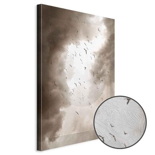 Картина на холсте Ptaki w chmurach 80×120 см, стандартный холст