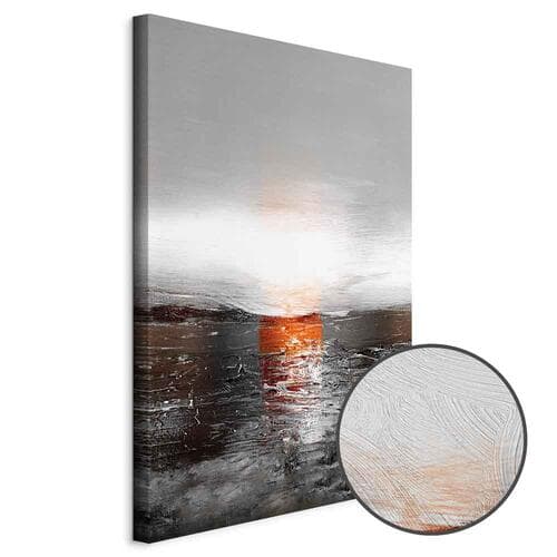 Canvas print Odbicie barw - zachód słońca w malowanej abstrakcji tła 20×30 cm, standard canvas