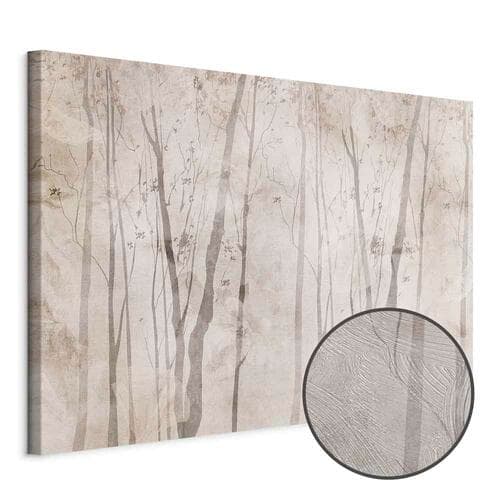 Картина на холсте Beżowy las myśli szeroki 120×80 см, стандартный холст
