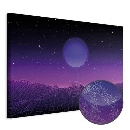 Leinwandbild Pejzaż futurystyczny 2 szeroki 30×20 cm, Standardleinwand