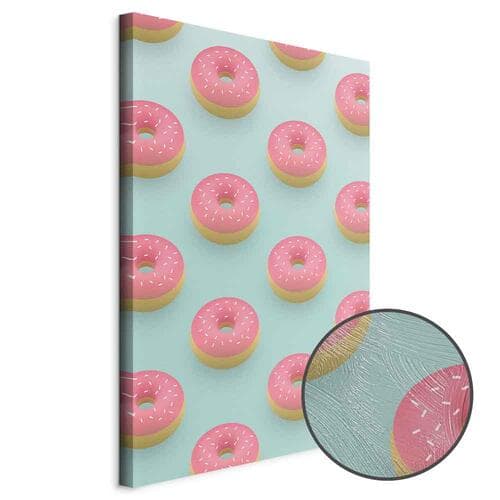 Canvas print Pastelowe donuty 40×60 cm, standard canvas