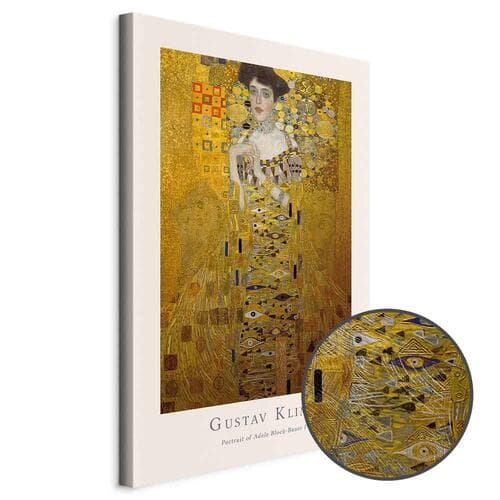 Картина на полотні Gustav Klimt - Portrait of Adele Bloch 40×60 см, стандартне полотно