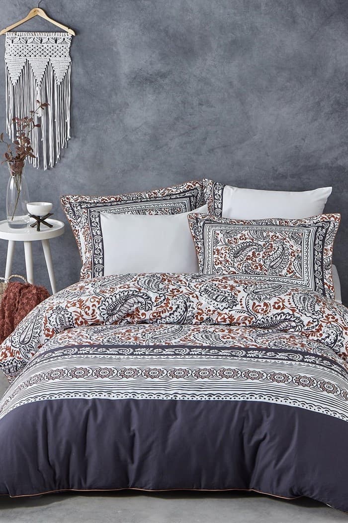 Elegante Satin-Bettwäsche Boho 200x220 Yakut