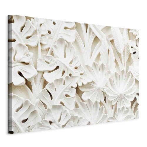 Canvas print Ceramiczne liście szeroki 120×80 cm, standard canvas