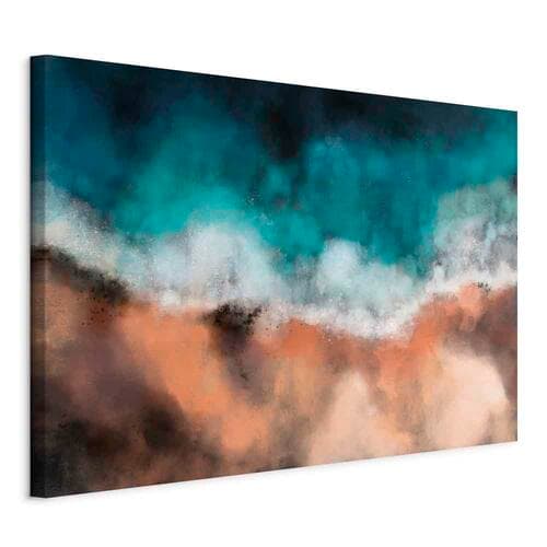 Obraz na płótnie Fale na piasku szeroki 90×60 cm, płótno standard