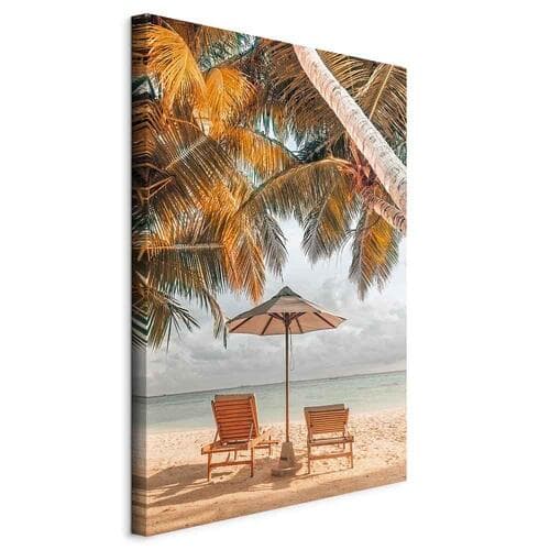 Obraz na płótnie Palmowy parasol 40×60 cm, płótno standard
