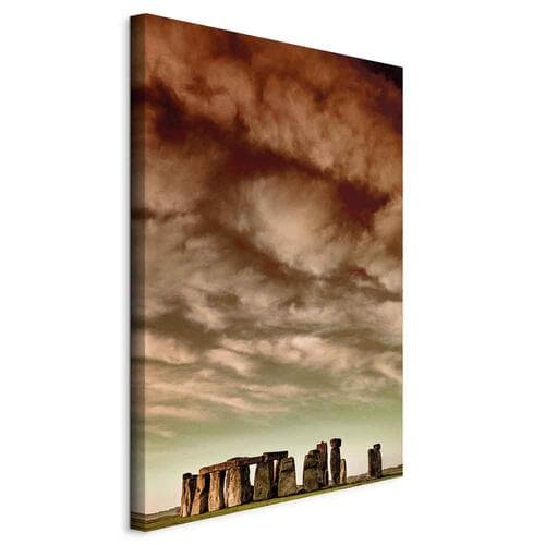 Obraz na płótnie Chmury nad Stonehenge 60×90 cm, płótno standard