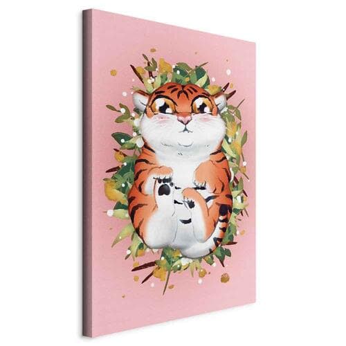 Canvas print Tygrysek na trawie 60×90 cm, standard canvas