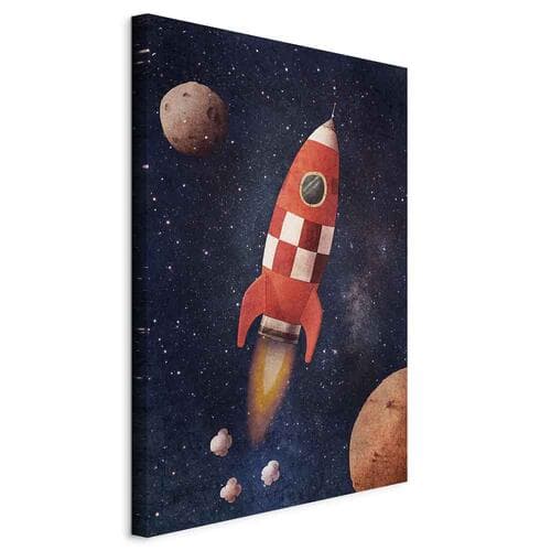 Obraz na płótnie Rakietą w nieznane 40×60 cm, płótno standard
