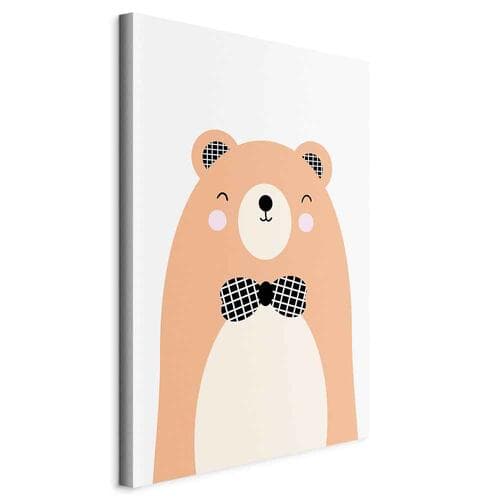 Картина на холсте Miś w muszce 60×90 см, стандартный холст