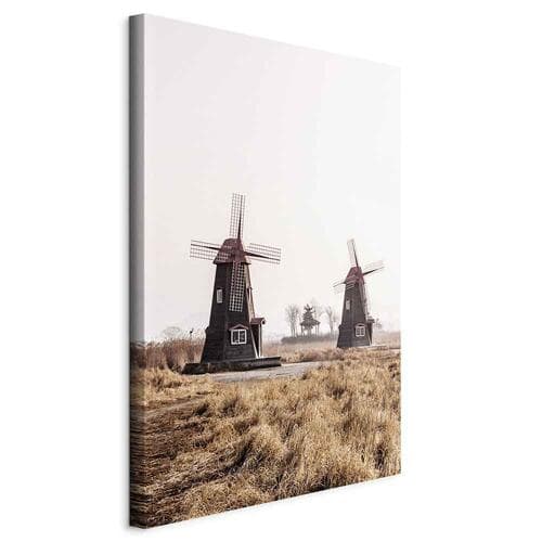 Obraz na płótnie Drewniany wiatrak 20×30 cm, płótno standard
