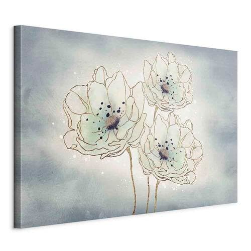 Картина на холсте Kwiaty oceanu szeroki 60×40 см, стандартный холст