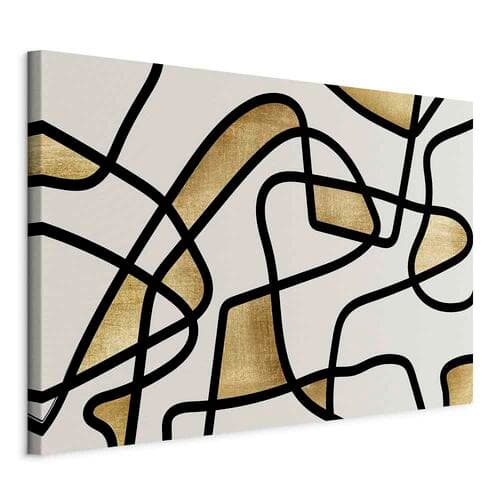 Obraz na płótnie Złota spirala szeroki 120×80 cm, płótno standard
