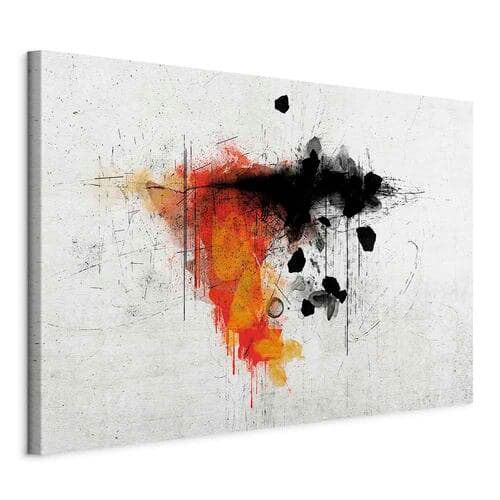Obraz na płótnie Ekspresja czerwieni szeroki 60×40 cm, płótno standard