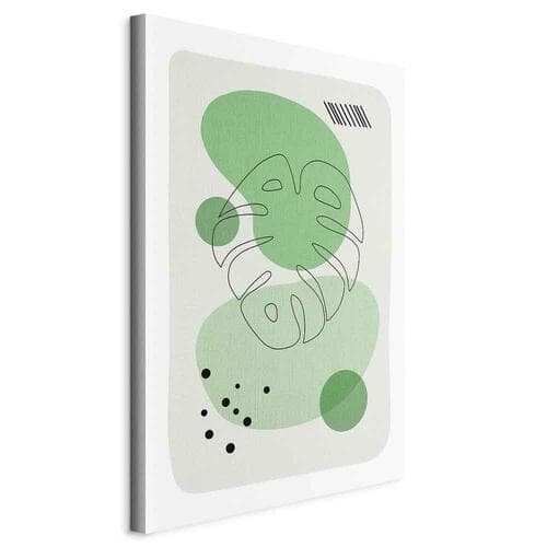 Leinwandbild Zielona estetyka Monstery 20×30 cm, Standardleinwand