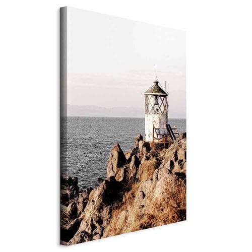 Obraz na płótnie Latarnia na klifie 20×30 cm, płótno standard