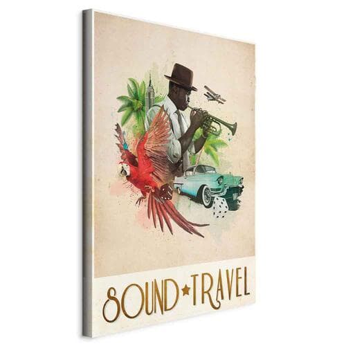 Obraz na płótnie Sound Travel 20×30 cm, płótno standard