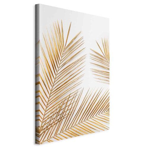 Leinwandbild Złote palmy 20×30 cm, Standardleinwand