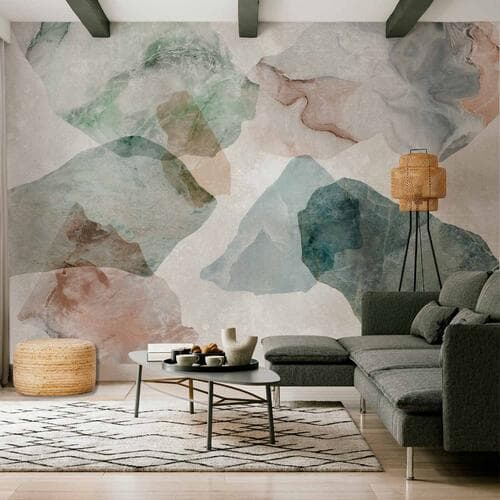 Wall mural Wiosenne terazzo - pierwszy wariant 100×70 cm, standard non-woven