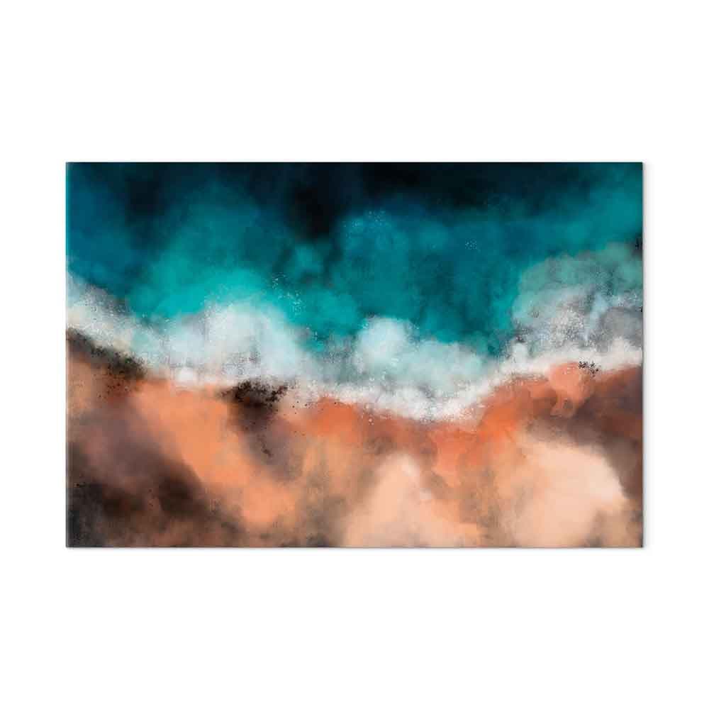 Obraz na płótnie Fale na piasku szeroki 60×40 cm, płótno standard