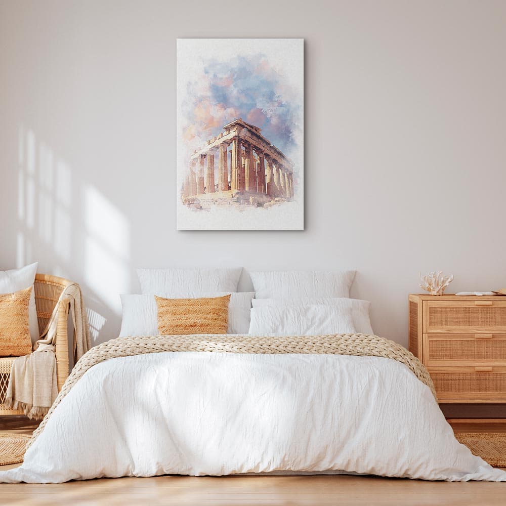 Картина на холсте Malowany Partenon 20×30 см, стандартный холст