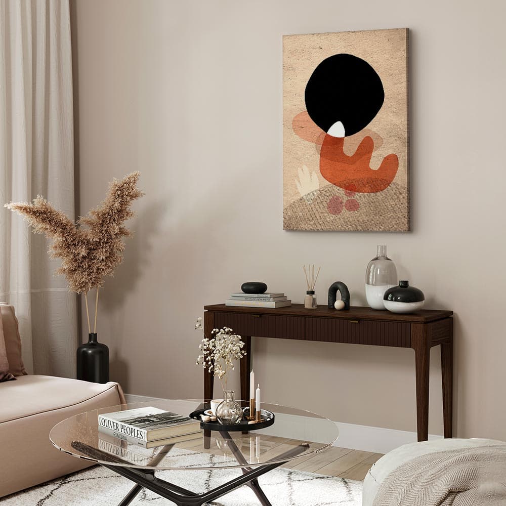 Obraz na płótnie Czarny kamień 20×30 cm, płótno standard