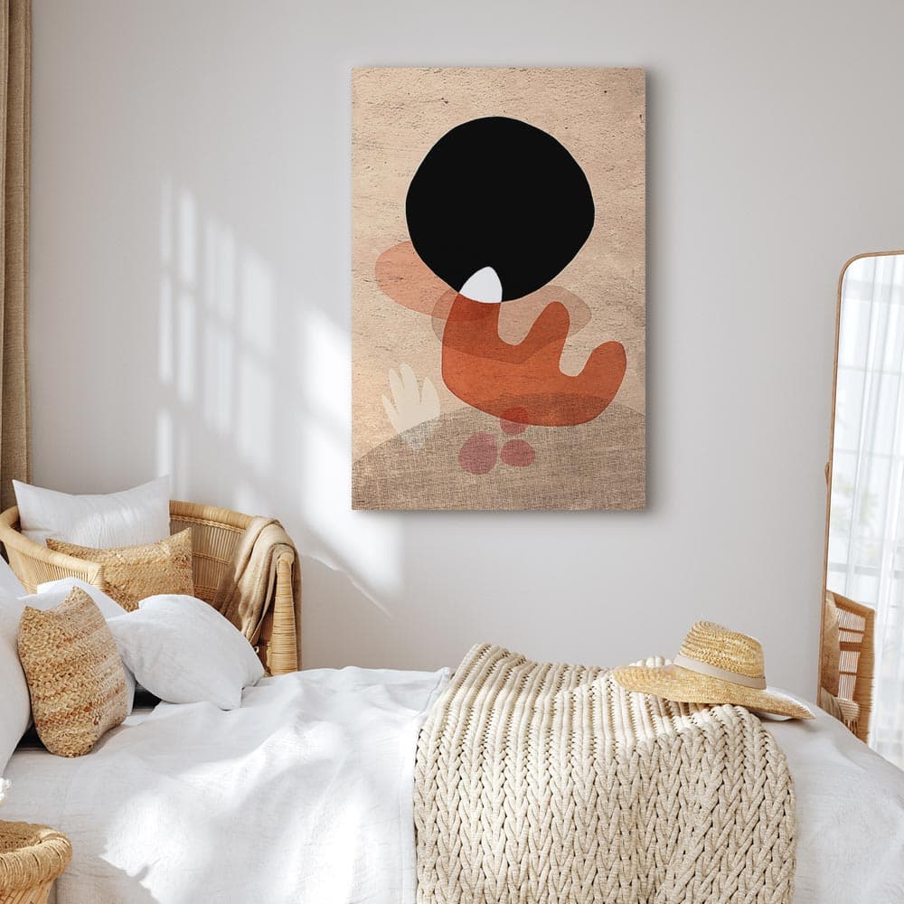Obraz na płótnie Czarny kamień 20×30 cm, płótno standard