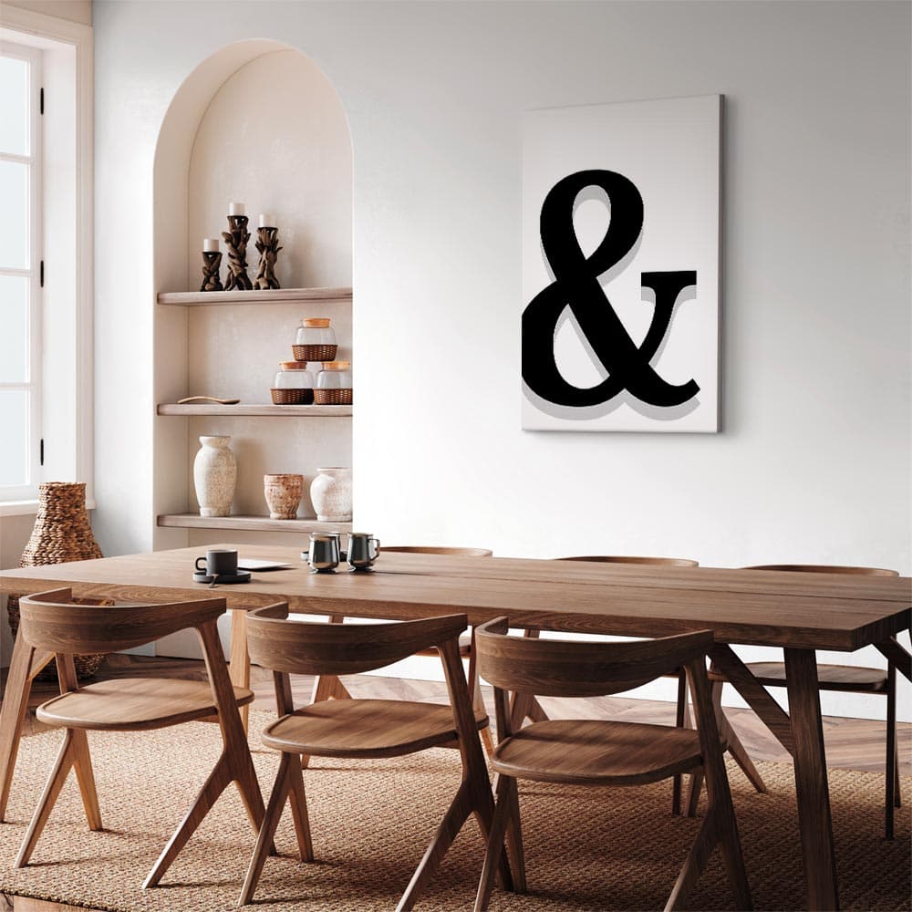 Obraz na płótnie Ozdobna litera 20×30 cm, płótno standard