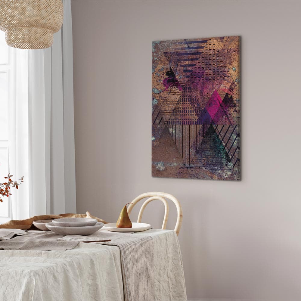 Картина на холсте Miodowa abstrakcja 20×30 см, стандартный холст