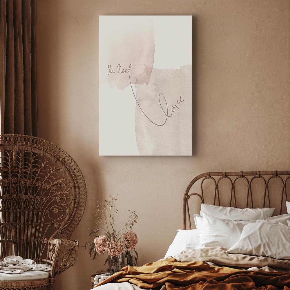 Obraz na płótnie You Need Love 20×30 cm, płótno standard