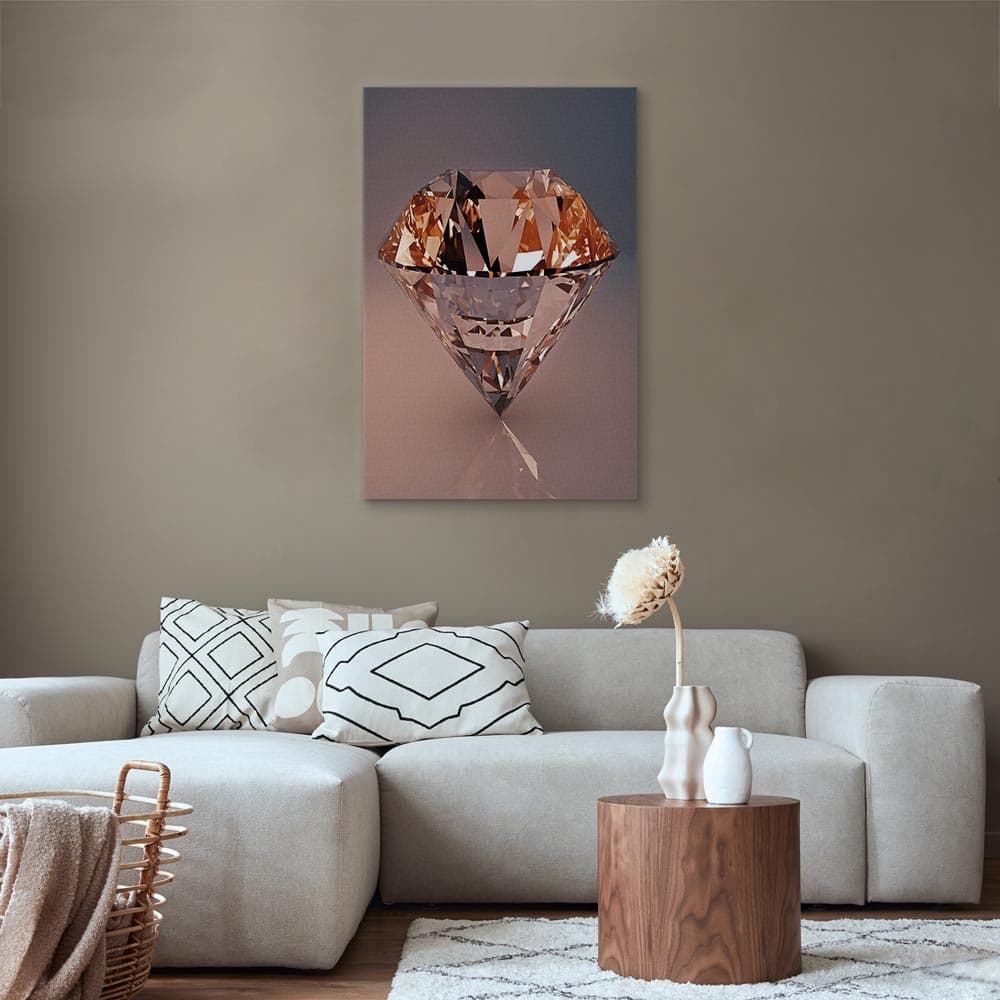 Canvas print Drogi diament 20×30 cm, standard canvas