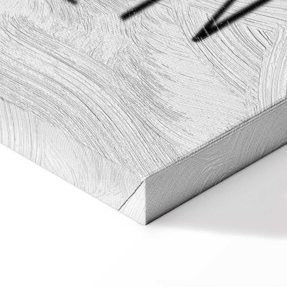 Obraz na płótnie Sztuka słów - inspirujący czarny napis na białym tle 60×90 cm, płótno standard