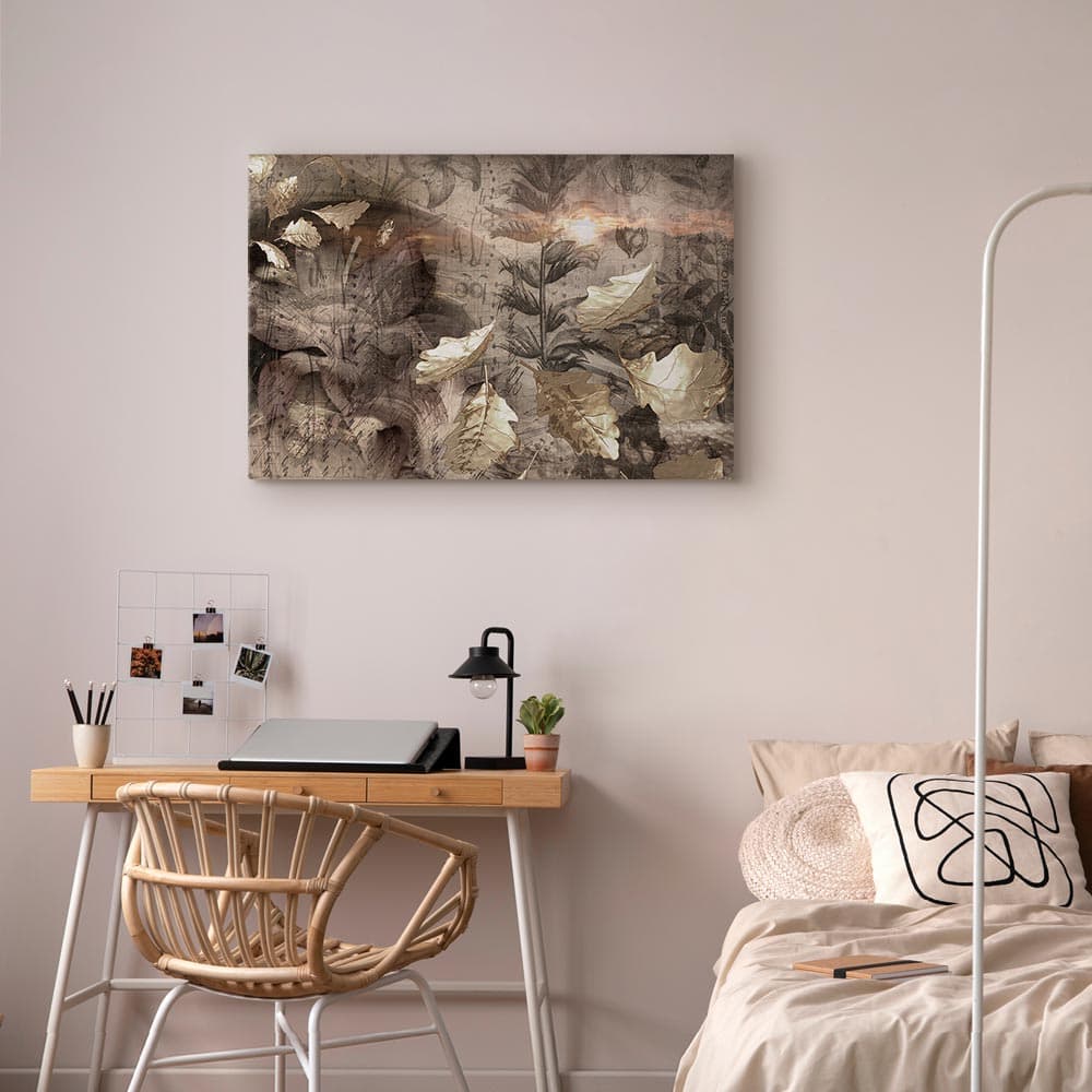 Leinwandbild Jesienny zmierzch szeroki 30×20 cm, Standardleinwand