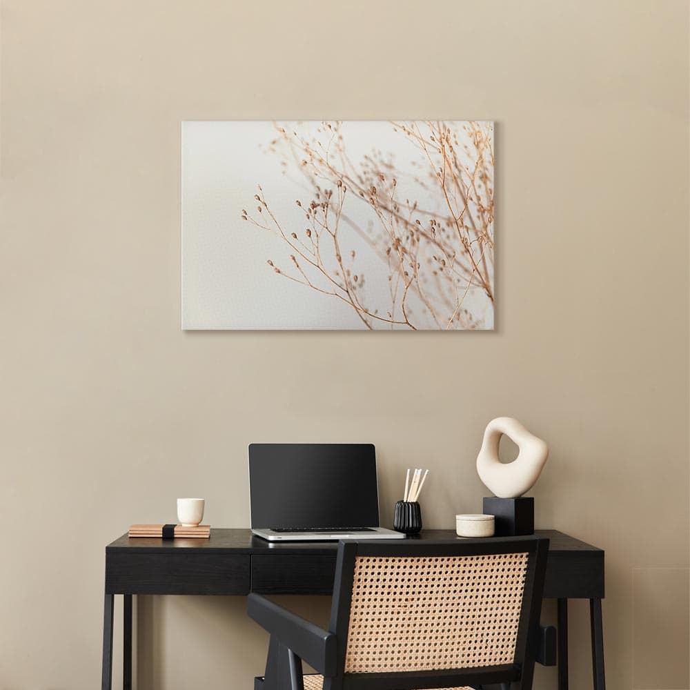 Leinwandbild Minimalistyczna gałązka szeroki 120×80 cm, Standardleinwand