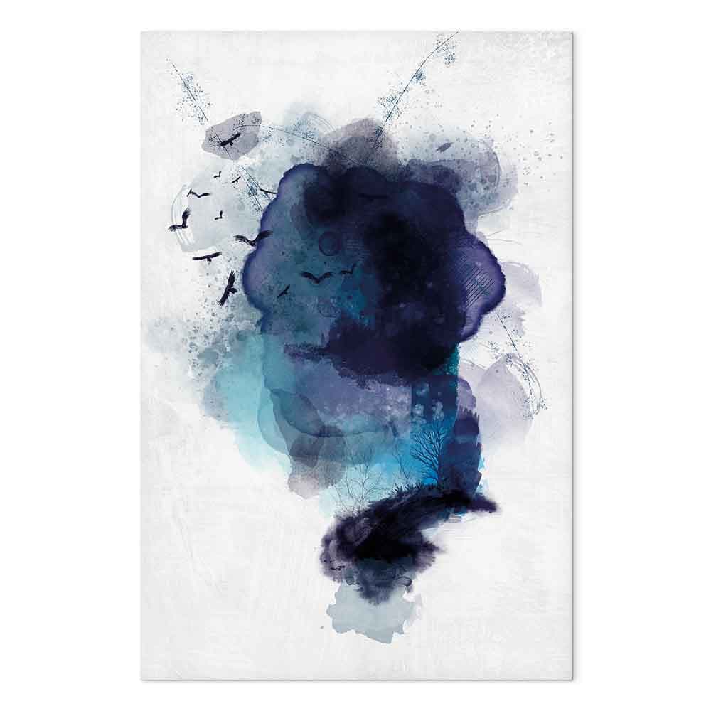 Obraz na płótnie Błękitne wspomnienie 40×60 cm, płótno standard