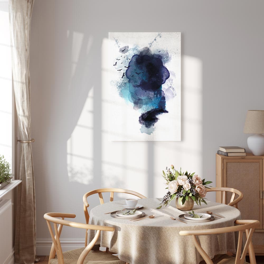 Obraz na płótnie Błękitne wspomnienie 40×60 cm, płótno standard